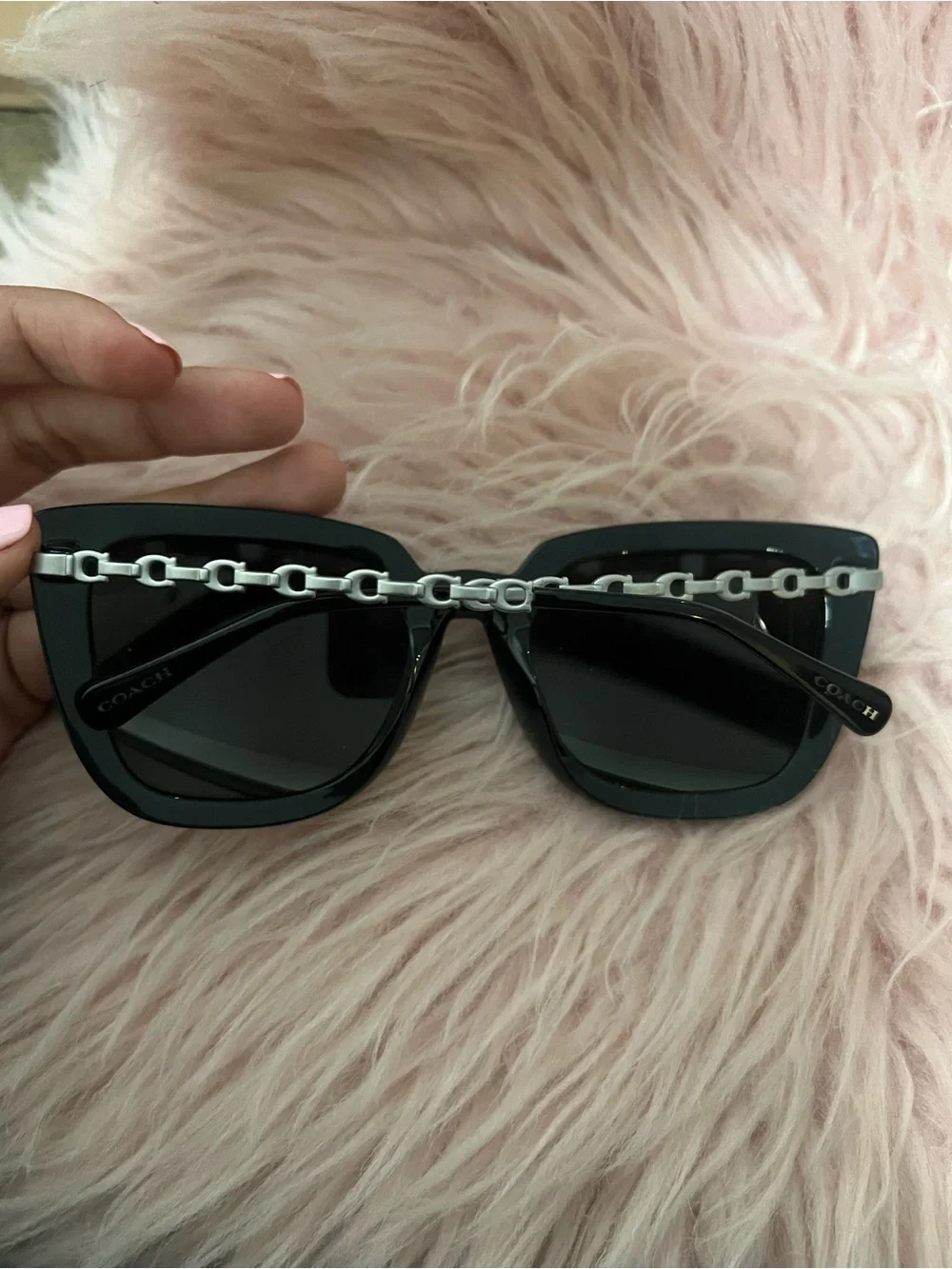 Coach Black Oversized Sunglasses